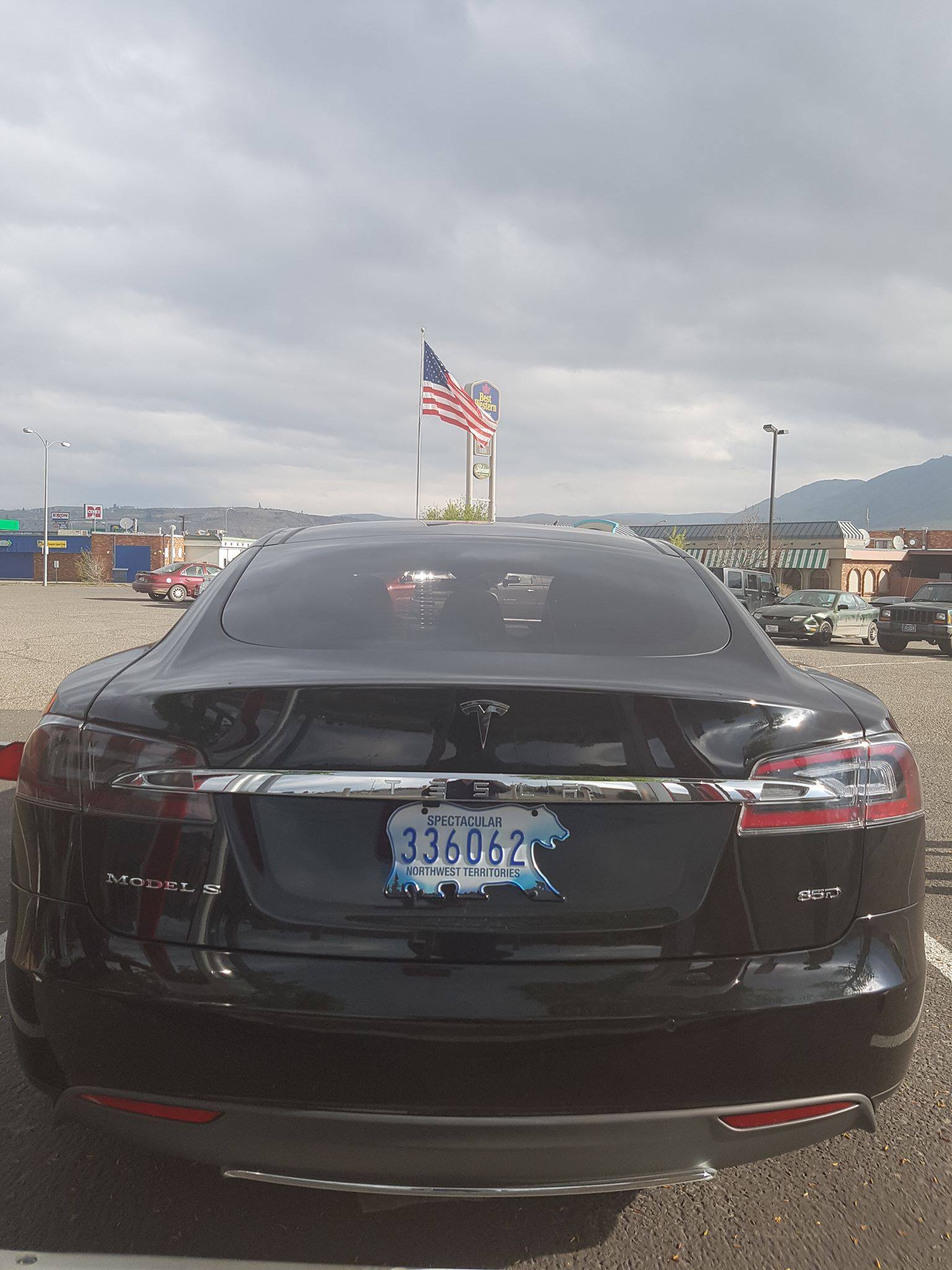 Locke family's Model S with NWT license plate