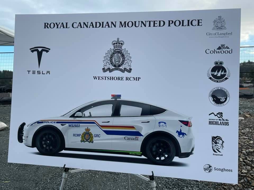 Westshore RCMP Tesla cruiser