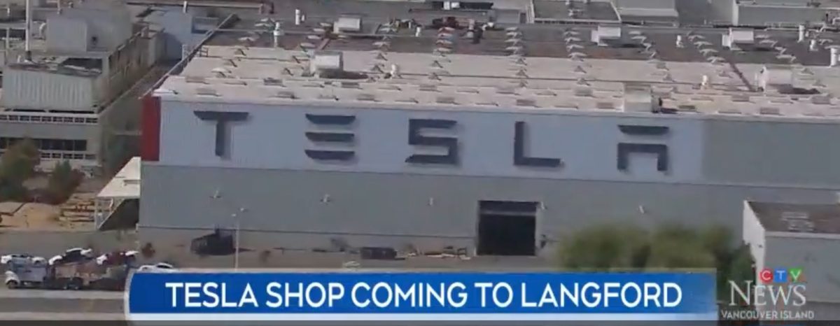 Tesla in Langford – construction