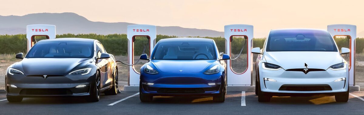 3 Tesla Superchargers